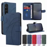 Leather Case For Sony Xperia 1 VI IV V Luxury Magnetic Buckle Vintage Wallet Card Book Flip Phone Cover On Xperia 1 V VI Coque