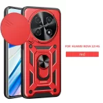 For Huawei nova 12i Case Shockproof Armor Car Magnetic Holder Ring Funda For Huawei Nova 12i 12 i Nova12i 4G Lens Protect Cover