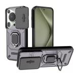 Slide Camera Funda For Huawei Pura 70 Ultra Case For Huawei Pura 70 Pro + Plus Pura70 70Ultra Magnetic Ring Stand Protect Cover