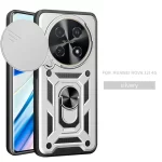 For Huawei nova 12i Case Shockproof Armor Car Magnetic Holder Ring Funda For Huawei Nova 12i 12 i Nova12i 4G Lens Protect Cover