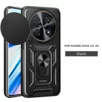 For Huawei nova 12i Case Shockproof Armor Car Magnetic Holder Ring Funda For Huawei Nova 12i 12 i Nova12i 4G Lens Protect Cover