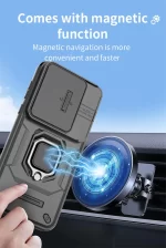 Slide Camera Funda For Huawei Pura 70 Ultra Case For Huawei Pura 70 Pro + Plus Pura70 70Ultra Magnetic Ring Stand Protect Cover