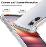 TPU Transparent Phone Case for Sony Xperia 1 VI V 5 IV 10 III II Protective Cover Shockproof Fundas Capa Coque