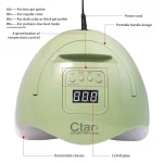 120W UV/LED Nail Lamp Nail Dryer Nail Phototherapy Machine Dual Light Source UV Nail Lamp For Women And Girls Nail Art DIY Use