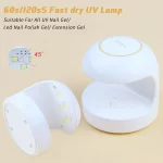 18W Nail Dryer Mini USB UV LED Lamp Nail Art White Egg Shape Design 120S Fast Drying Curing Light for Gel Polish Manicure Tools