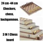 3 In 1 Board Party Table Games Dice Chess Backgammon Board Entertainment Travel Games Checkers Chess