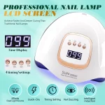 380W UV Nail Lamp 81 LEDs Nail Dryer Machine with LCD Screen Quick-drying Manicure Lamp for Curing All Nails Gel Nail Art Tools