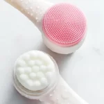 3D Double Silicone Facial Cleansing Brush Manual Massage Facial Brush Soft Bristles Exfoliator Double Sided Face Cleansing Brush