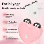 3D Microcurrent Electric Face Massager Lift Roller Mini Facial Lifting Device Sonic Vibration Skin Tighten Massage Beauty Care