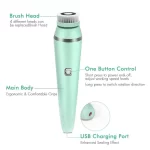 4 in 1 Electric Facial Cleansing Brush Sonic Waterproof Rotate Rechargeable Face Cleaning Tool Pore Cleaner Facial Skin Machine