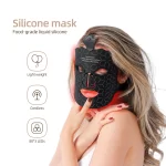 7 Colors LED Face Mask Red Light Therapy Silicone Anti Aging Advanced Photon Mask for Skin Rejuvenation Anti Acne Pore