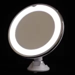 7Inch 10X Magnifying Makeup Mirror with Suction Cup Led Makeup Mirror Rotating Professional Desktop Mirror