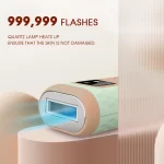 999,990 Flashes 5 Levels IPL Laser Hair Removal for Women Permanent Bikini Armpits Home Use Body Epilator ICE Care Mode Painless