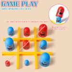 AIUAZA Fun & Educational PVC Tic-Tac-Toe Game: Engaging Cognitive Skill Booster, Perfect Family Board Game Gift for Kids 3-8 Yrs