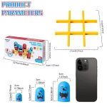 AIUAZA Fun & Educational PVC Tic-Tac-Toe Game: Engaging Cognitive Skill Booster, Perfect Family Board Game Gift for Kids 3-8 Yrs