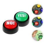 Button Sound Yes No Buttons Answer Buzzer Toy Buzzers Game Talking Party Dog Quiz Prank Funny Toys Show Recordable Wrong