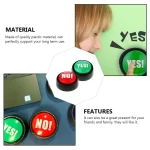 Button Sound Yes No Buttons Answer Buzzer Toy Buzzers Game Talking Party Dog Quiz Prank Funny Toys Show Recordable Wrong