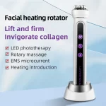 EMS Face Heating Rotator Microcurrent Facial Beauty Machine Skin Rejuvenation Lifting Firming EMS Face Massage