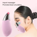 Electric Facial Cleansing Brush Silicone Sonic Face Cleaner Deep Pore Cleaning Skin Import Massager Face Cleansing Brush