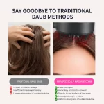 Electric Vibration Massage Comb Portable Hair Follicle Comb Scalp Oil Liquid Applicator Head Massager Hair Growth Anti Loss Care