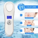 Facial Hot&Cold Vibration Massager Ice Skin Care Cryotherapy Calm Skin Shrink Pores Warm Heating Relax Skin Lifting Device