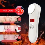 Facial Hot&Cold Vibration Massager Ice Skin Care Cryotherapy Calm Skin Shrink Pores Warm Heating Relax Skin Lifting Device