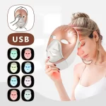 Foreverlily Mascarilla facial LED Wireless 7 Colors Photon Skin Care Beauty Machine Masque pour le visage