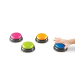 Recordable Talking Button Phonograph Answer Buzzers Voice Recording Sound Button Portable Kids Interactive Toy Noise Makers