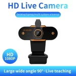 1080P HD Web Camera Auto Focus Webcam CMOS USB Computer PC Camera with Mic for Video Calling Network Teaching Office Meeting