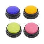 Recordable Talking Button with Led Function Learning Resources Answer Buzzers Orange+Blue+Green+Pink