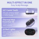 Hair Care Spray Massage Comb Vibration Scalp Massage Hairbrush Head Massager Hair Sprayer Atomizing Brush Hair Oil Applicator