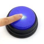 Recordable Talking Button with Led Function Learning Resources Answer Buzzers Orange+Blue+Green+Pink