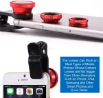 3 In 1 Fish Eye Camera Mobile Phone Lens for Smartphone Wide Angle Fisheye Lens Clip Macro for IPhone 7 8 Blackberry Accessoires