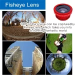 3 In 1 Fish Eye Camera Mobile Phone Lens for Smartphone Wide Angle Fisheye Lens Clip Macro for IPhone 7 8 Blackberry Accessoires