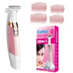 Kemei washable rechargeable electric women shaver trimmer facial hair removal lady leg full body bikini trimmer machine painless