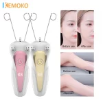 Mini Electric Hair Remover Facial Hair Removal Defeatherer Women Beauty Epilator Body Arm Cotton Thread Depilator LCD Display