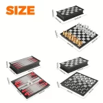 Mini Magnetic Chess Board Games, Small Portable Folding Chess  Classic Backgammon Checkers Travel Set Toys for Kids Adult Gift