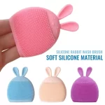 Multi Kinetic Silicone Rabbit Facial Scrub Facial Cleansing Skin Massage Baby Shampoo Deep Pore Cleaning Brush