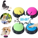 Pet Sound Box Recordable Talking Button Cat Voice Recorder Talking Toy For Pet Communication Training Tool Squeeze Box Dog Toys