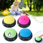 Pet Sound Box Recordable Talking Button Cat Voice Recorder Talking Toy For Pet Communication Training Tool Squeeze Box Dog Toys