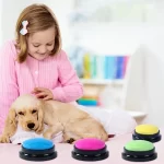 Pet Sound Box Recordable Talking Button Cat Voice Recorder Talking Toy For Pet Communication Training Tool Squeeze Box Dog Toys