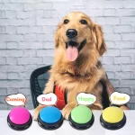 Pet Sound Box Recordable Talking Button Cat Voice Recorder Talking Toy For Pet Communication Training Tool Squeeze Box Dog Toys