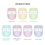 Rechargable Red Light Therapy Skin Care Led Mask Home Use Beauty Devices 7 Colours LED Light Therapy Face Beauty Facial Devices