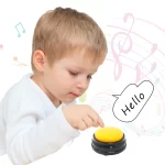 Recordable Talking Button Phonograph Answer Buzzers Voice Recording Sound Button Portable Kids Interactive Toy Noise Makers