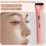 Heating Eyelash Curler Women Natural Eyebrows Eyelash Curler Double-Sided Anti-Burn Electric Lash Curler For Long-Lasting