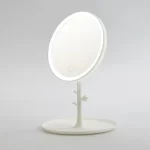 LED Touch Screen Makeup Mirror Folding Mirror Lighted Makeup Mirror 3 Colors Light Modes USB Rechargeable Cosmetic Mirror Tools
