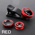 Universal 3 In 1 Fish Eye Lens Wide Angle Macro Smartphone Fisheye Lens Zoom For Iphone Samsung Xiaomi Mobile Phone Camera Lens