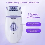 3in1 Electric Women Epilator Female Shaver Leg Body Hair Removal Lip Chin Depilatory Lady Bikini Trimmer Facial Hair Remover