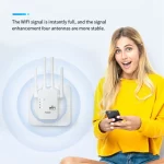 300Mbps Wifi Repeater Wireless WIFI Signal Extender Dual Band 5G 2.4G Network Amplifier Long Range Wifi Router