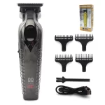 Hair Trimmer for Men Zero Gapped DLC TBlade Oil Head LED Display Low Noise Cordless Professional Hair Clipper Finishing Machine